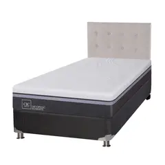 CIC - Box Spring Ortopedic Advance 1.5 Plazas Base Normal 105x200 cm + Respaldo Tigris