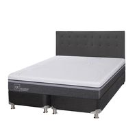 Box Spring Ortopedic Advance B5 Black King + Respaldo Eufrates