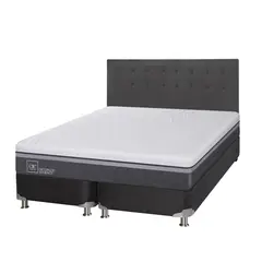 CIC - Box Spring Ortopedic Advance B5 Black King + Respaldo Eufrates