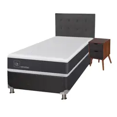 CIC - Box Springs Newortoped 1.5 Plazas Base Normal Incluye Muebles