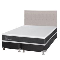 Cama Box Spring Ortopedic King X 2.00Mt Base Dividida + Respaldo