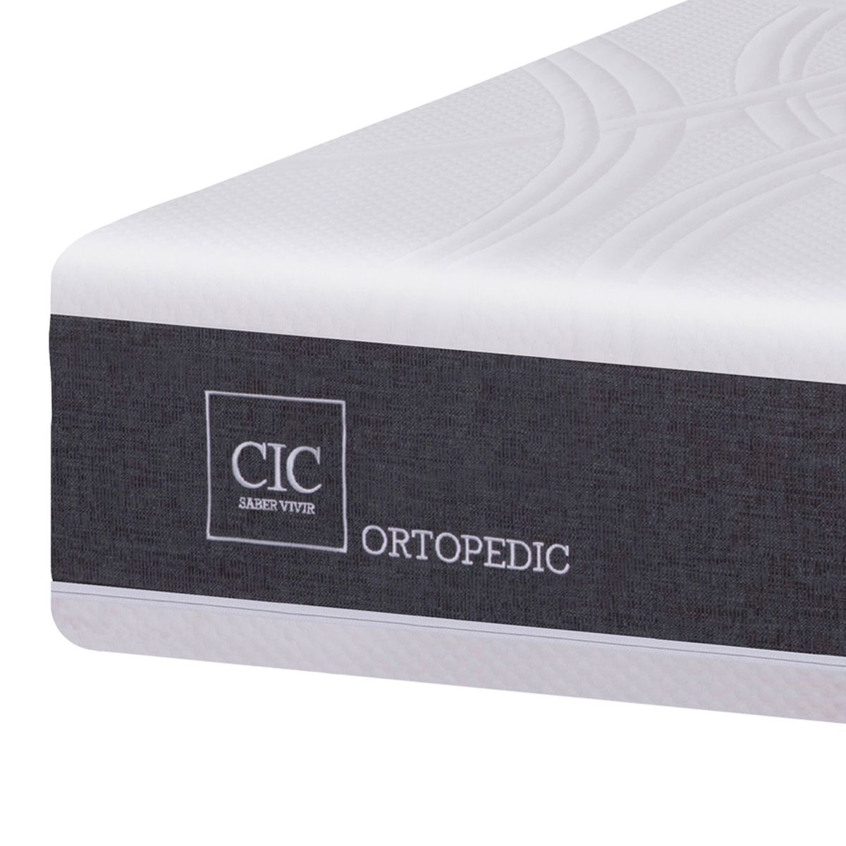 CIC - Cama Europea New Ortopedic 1.5 Plaza + Muebles New Dublín Chocolate Cic