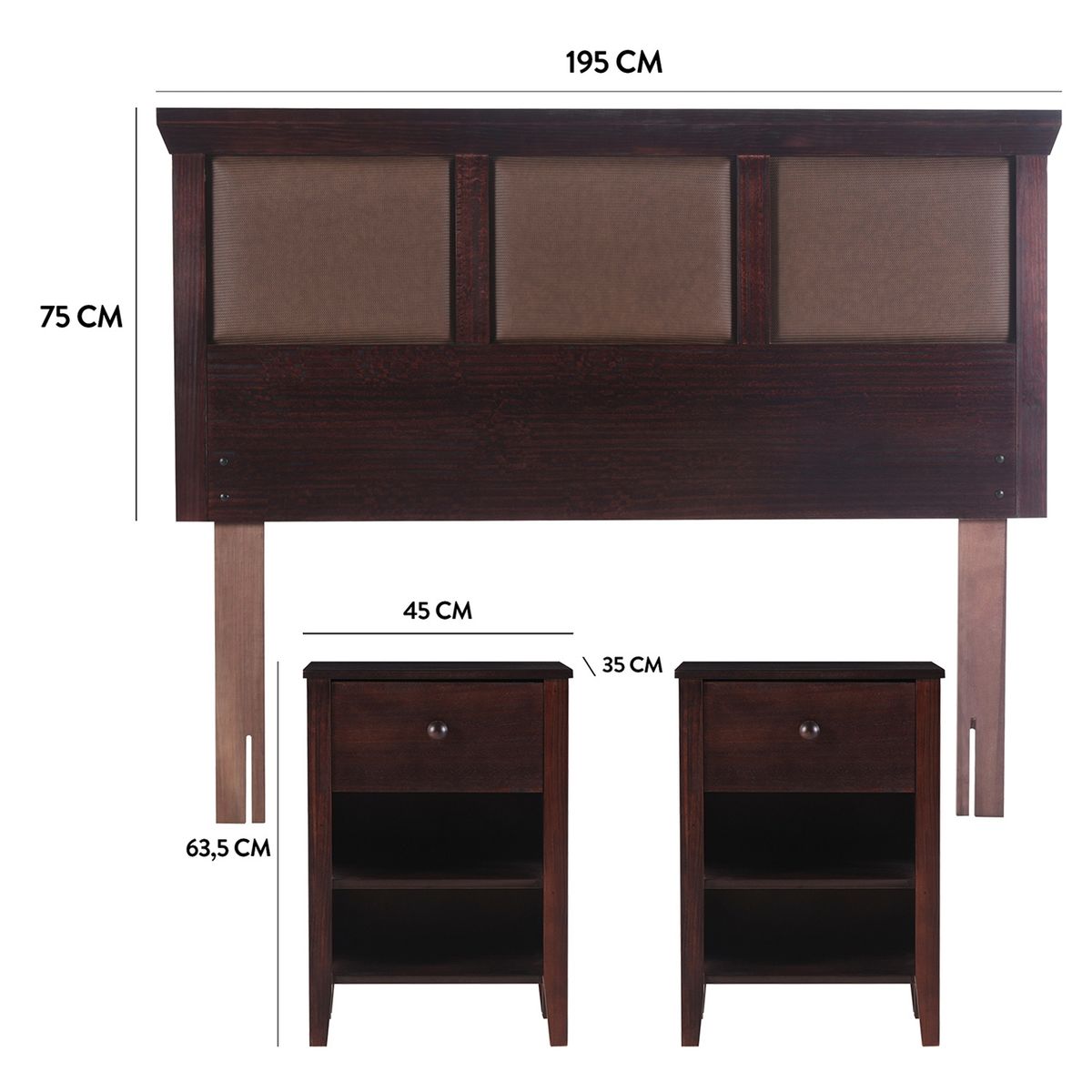 CIC - Set de Dormitorio Torino King Cic