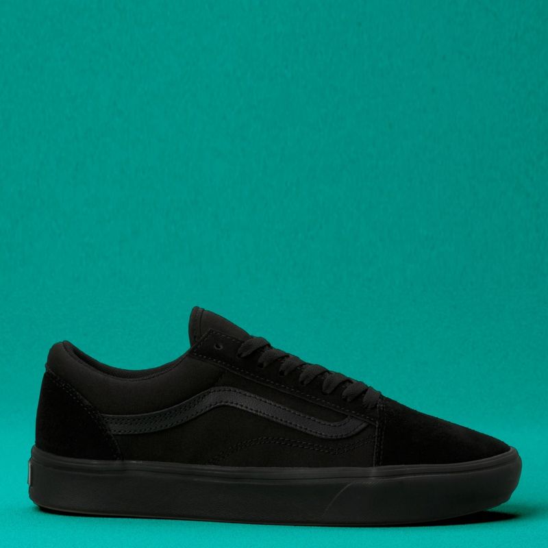 VANS - ComfyCush Old Skool Zapatilla Urbana Hombre Cuero Negro Vans