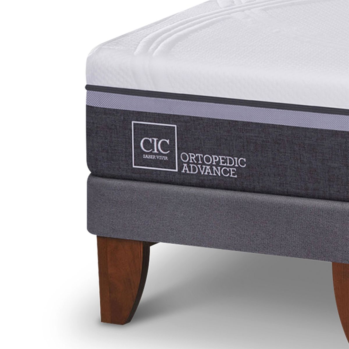 CIC - Cama Europea Ortopedic Advance 2 Plazas Bd 150 X 200 Cm + Respaldo Eufrates Cic