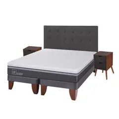 CIC - Cama Europea Ortop Adva65 2 Plazas Base Dividida Incluye Muebles