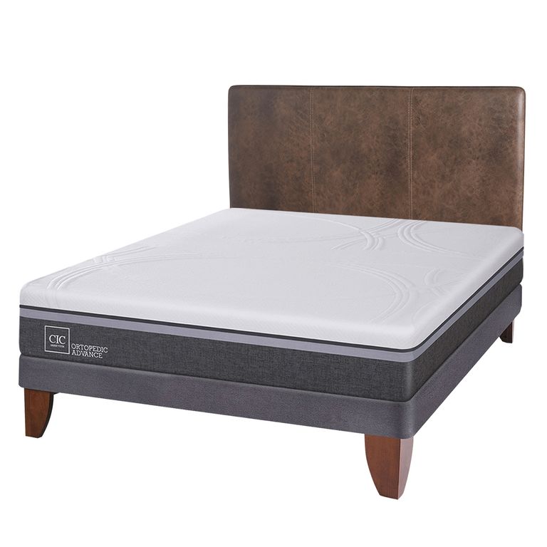 CIC Cama Europea Ortop Adva66 2 Plazas + Respaldo