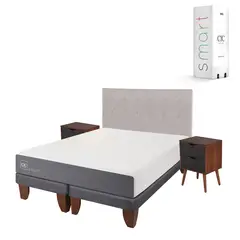 CIC - Cama Europea Smart 2 Plazas Base Dividida Muebles Tigris