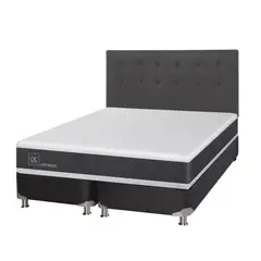 CIC - Box Spring Ortopedic 2 Plazas BD 150 x 200 cm + Respaldo Eufratos