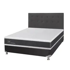 CIC - Box Spring Ortopedic 2 Plazas BN 150 x 200 cm + Respaldo Eufrates