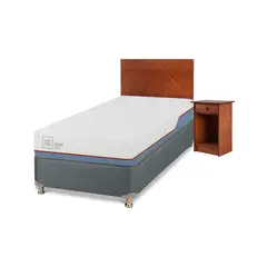 CIC - Box Spring Excellence Plus 1 Plaza + Muebles New Villarrica