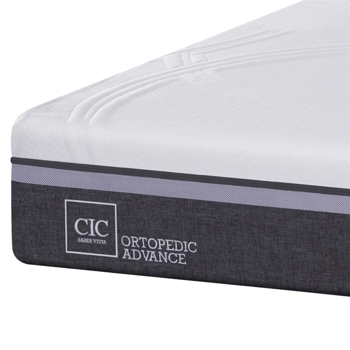 CIC - Box Spring Ortopedic Advanc B5 2 Plazas Base Dividida + Muebles New Villarrica Cic