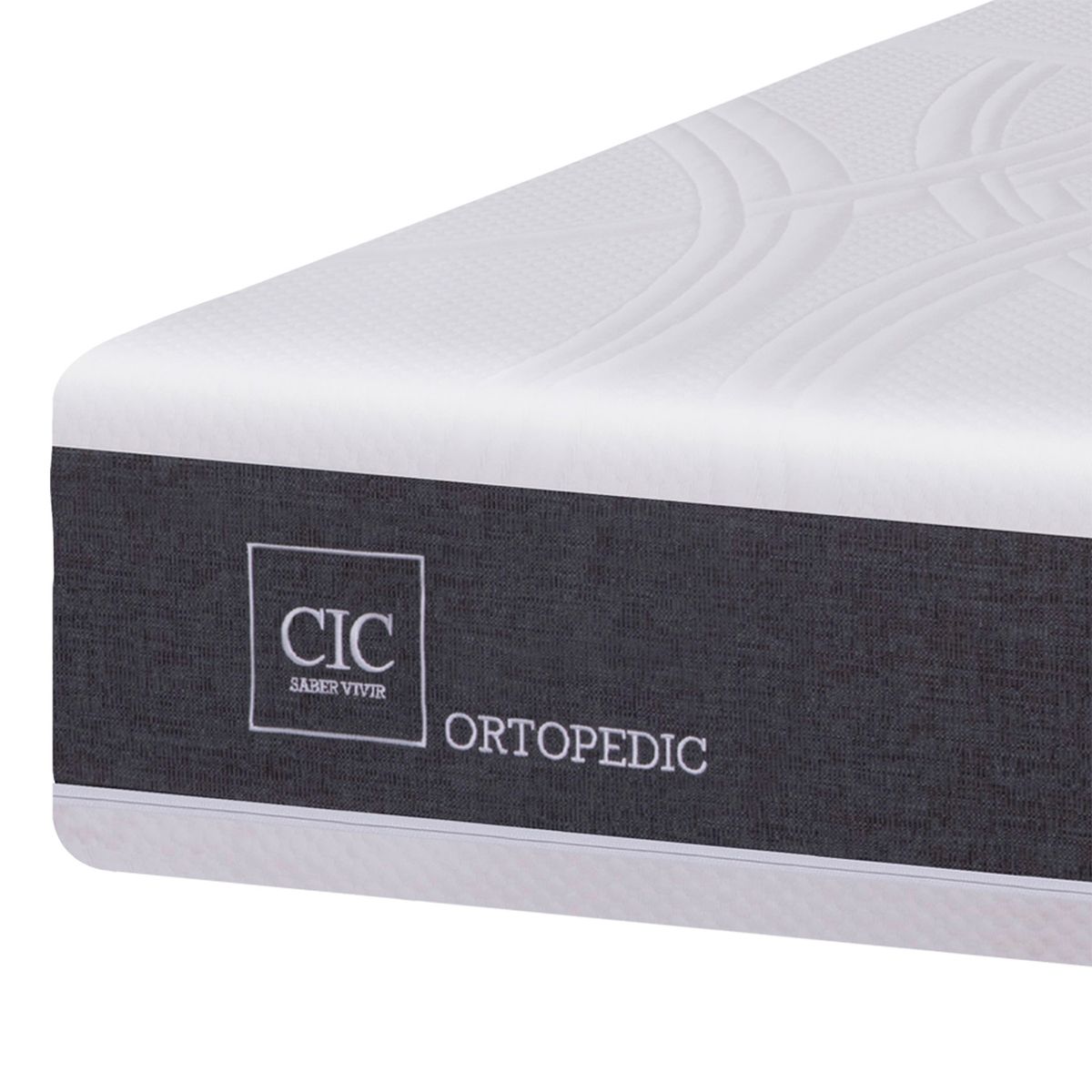 CIC - Box Spring NewOrtopediced28 2 Plazas + Respaldo + 2 Veladores CIC