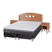 Box Spring Ortopedic Advance B5 2 Plazas Base Dividida + Muebles New Gales