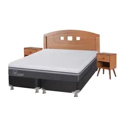 CIC - Box Spring Ortopedic Advance B5 2 Plazas Base Dividida + Muebles New Gales