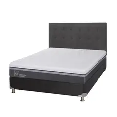 CIC - Box Spring Ortop Adva21 2 Plazas + Respaldo