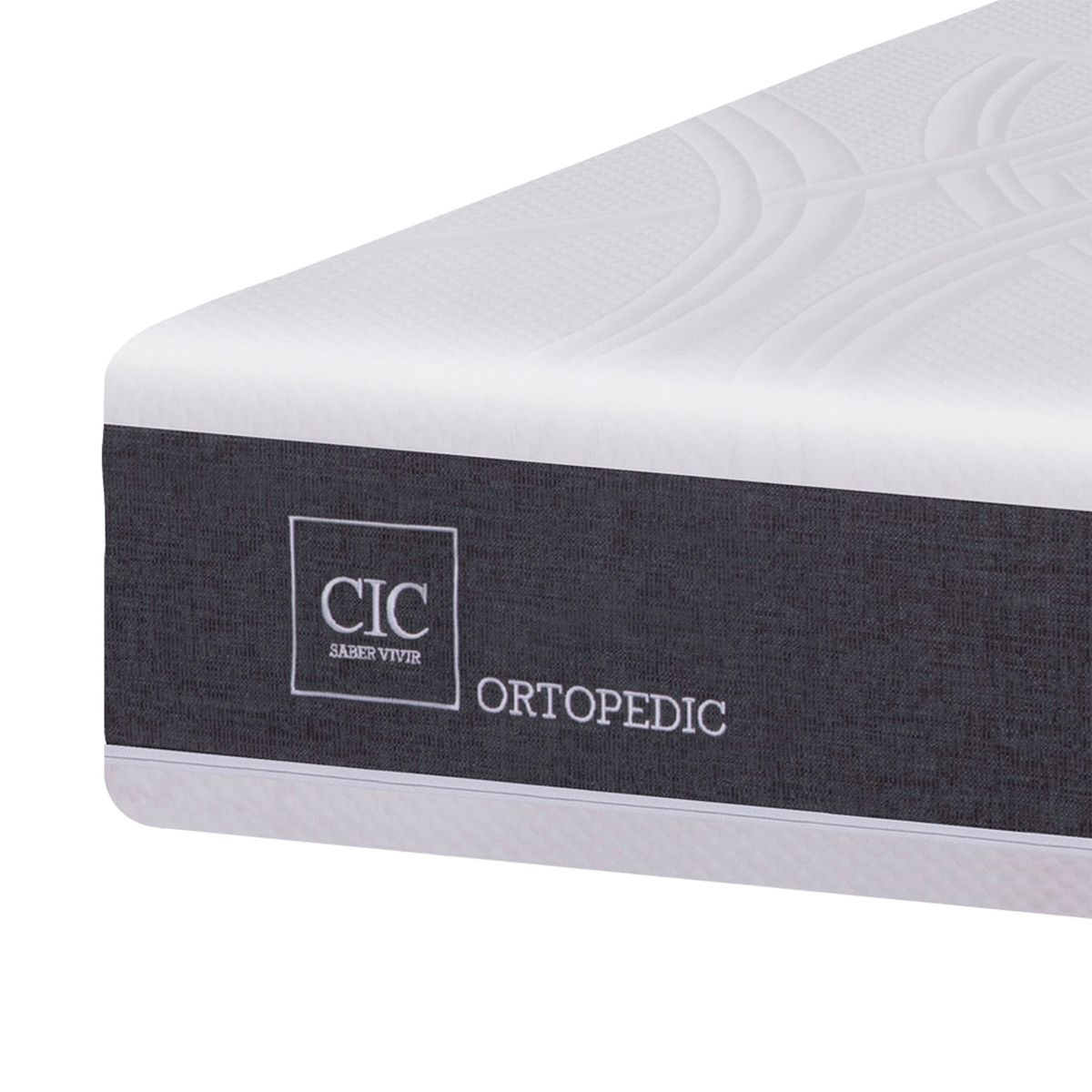 CIC - Cama Europea New Ortopedic 2 Plazas Base Normal + Muebles New Múnich Cic