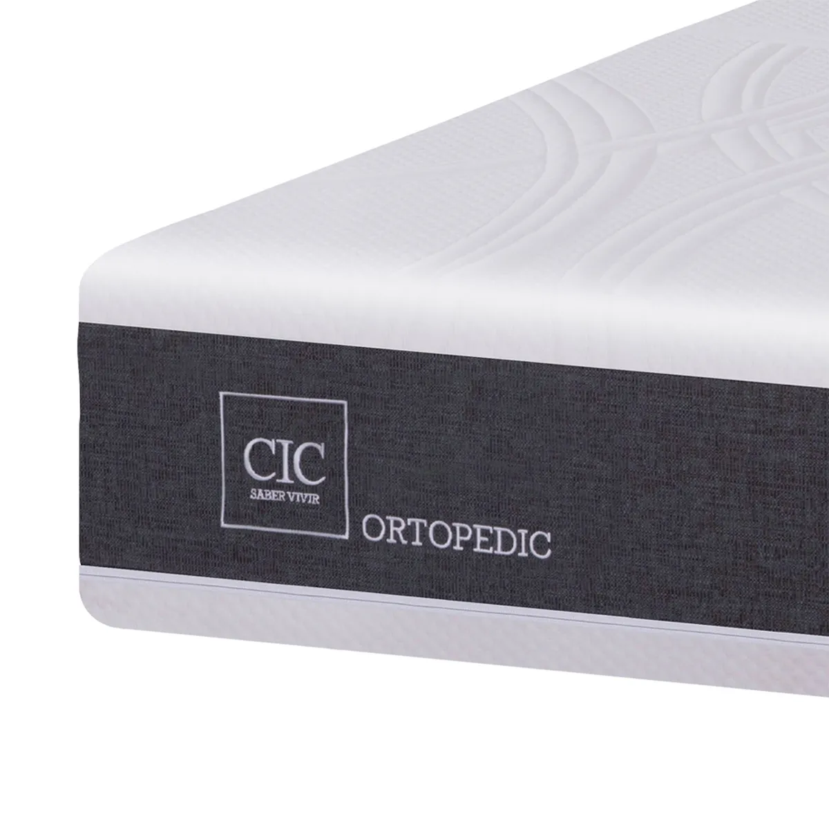 CIC - Cama Europea New Ortopedic 2 Plazas Base Dividida + Muebles New Dublín Caramel Cic