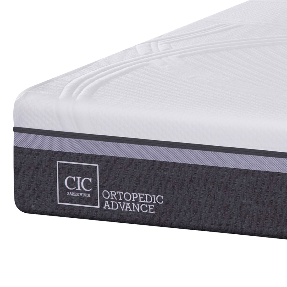 CIC - Cama Europea Ortopedic Advance 2 Plazas Base Dividida + Muebles New Gales Cic