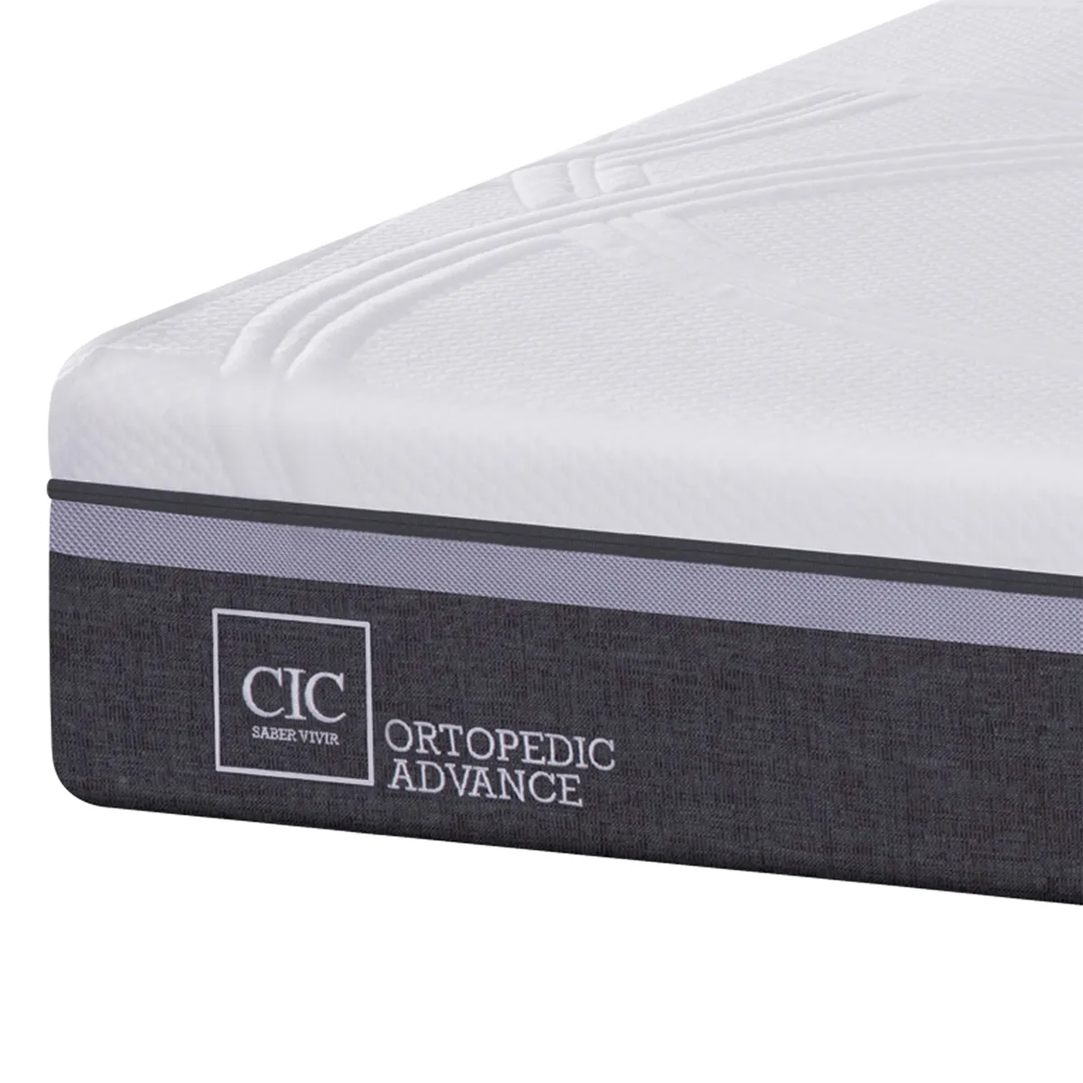 CIC - Cama Europea Ortopedic Advance 2 Plazas Base Normal + Muebles New Torino Chocolate Cic