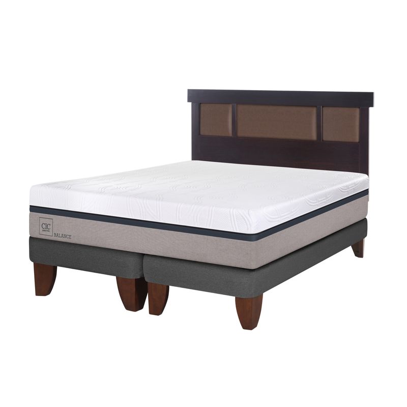 CIC - Cama Europea Cic Balance10 2 Plazas + Respaldo