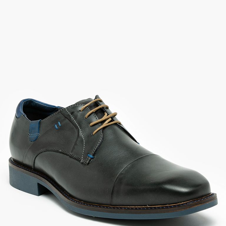 GUANTE Zapato Formal Hombre Cuero Gris Café
