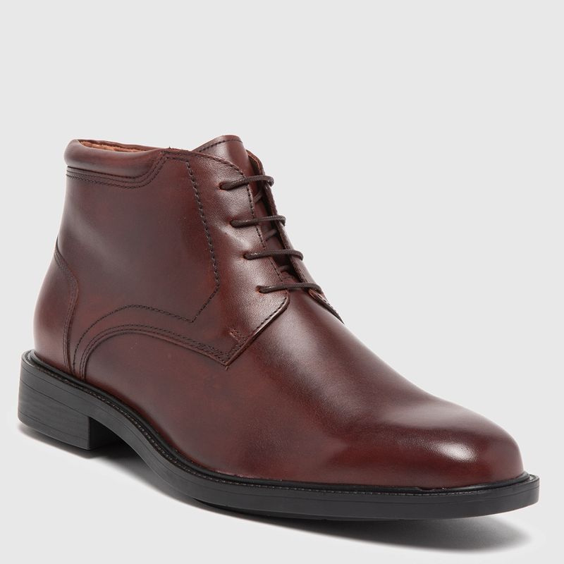 GUANTE - Botín Hombre Cuero Negro Guante