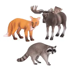 TERRA ANDES - Animales Del Bosque: Alce, Zorro Y Mapache