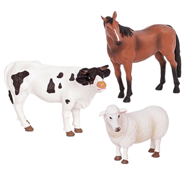 TERRA ANDES - Animales De La Granja: Oveja, Toro Y Caballo  Terra Andes