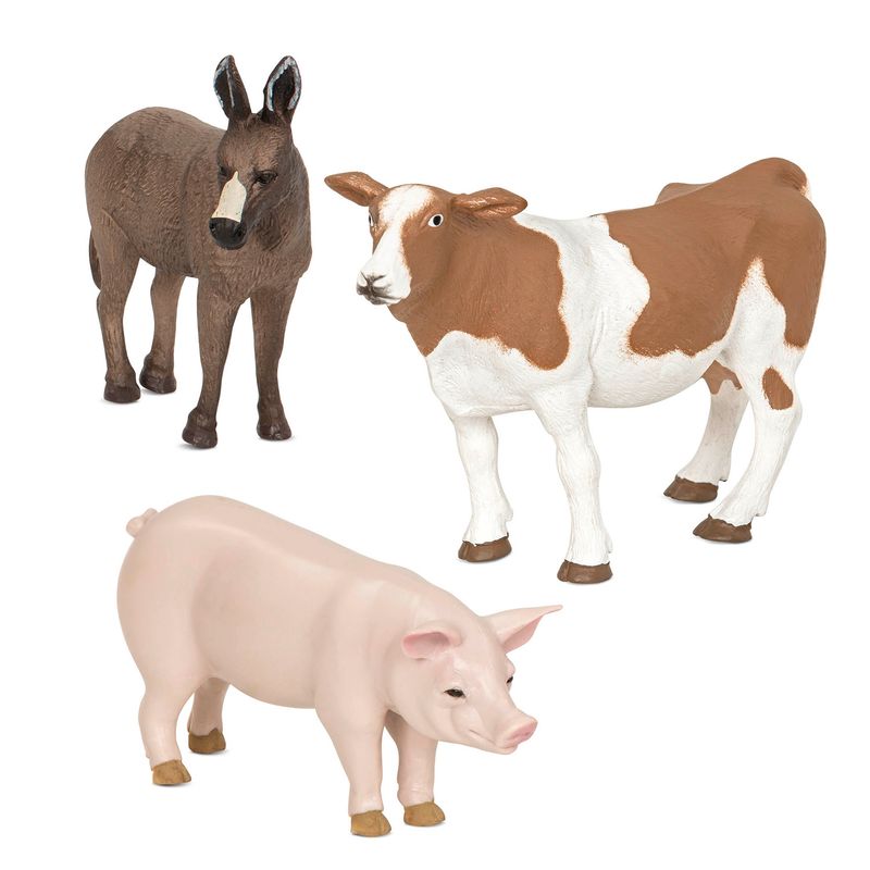 TERRA ANDES - Animales De La Granja: Burro, Vaca Y Chancho Terra Andes
