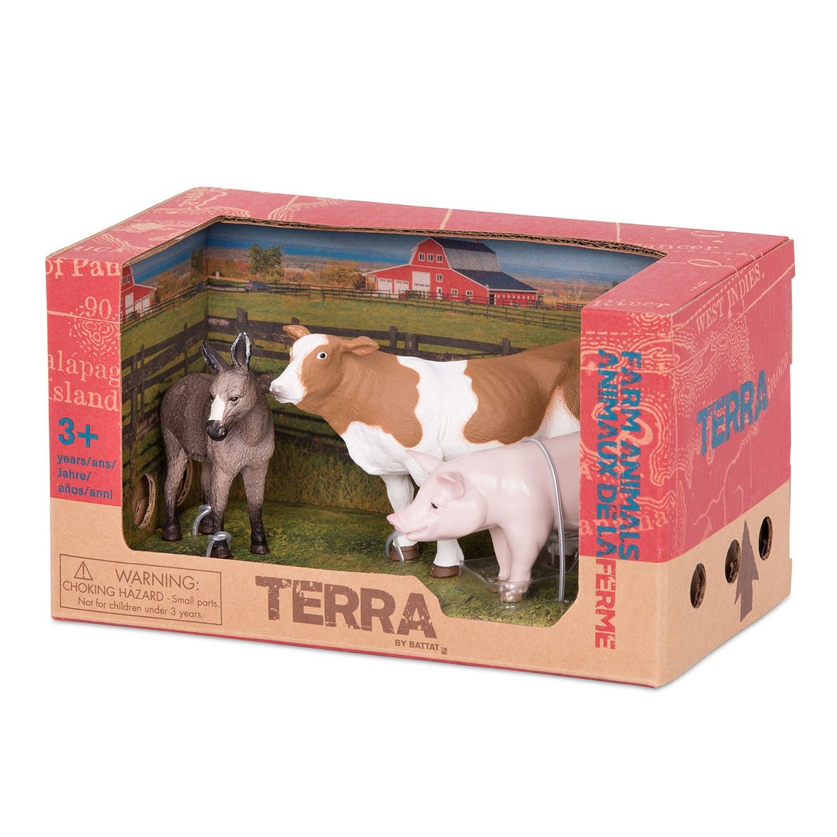TERRA ANDES - Animales De La Granja: Burro, Vaca Y Chancho Terra Andes