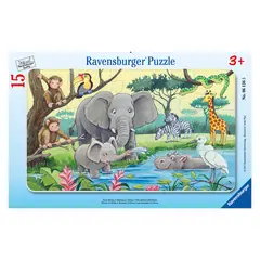 RAVENSBURGER - Puzzle Enmarcado - Animales De África
