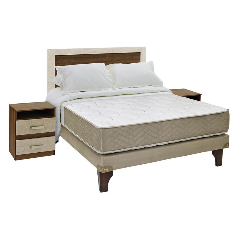 CELTA - Cama Europea Bamboo + Set Alicante + Textil 2 pl