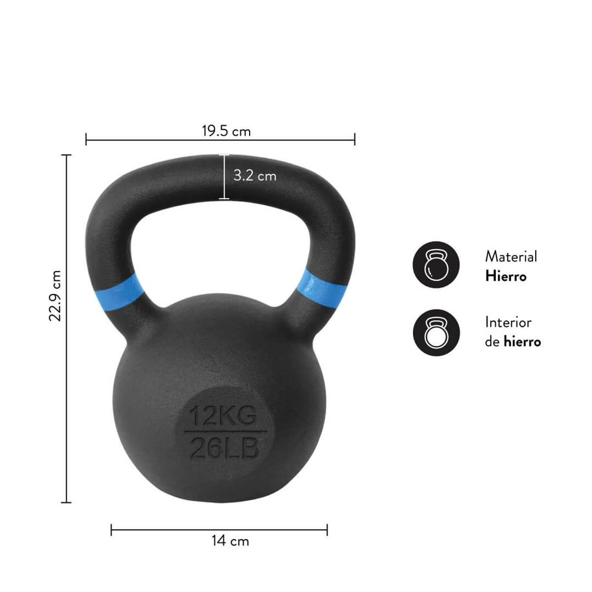 ULTIMATE FITNESS - Kettlebell Elite 12 Kg