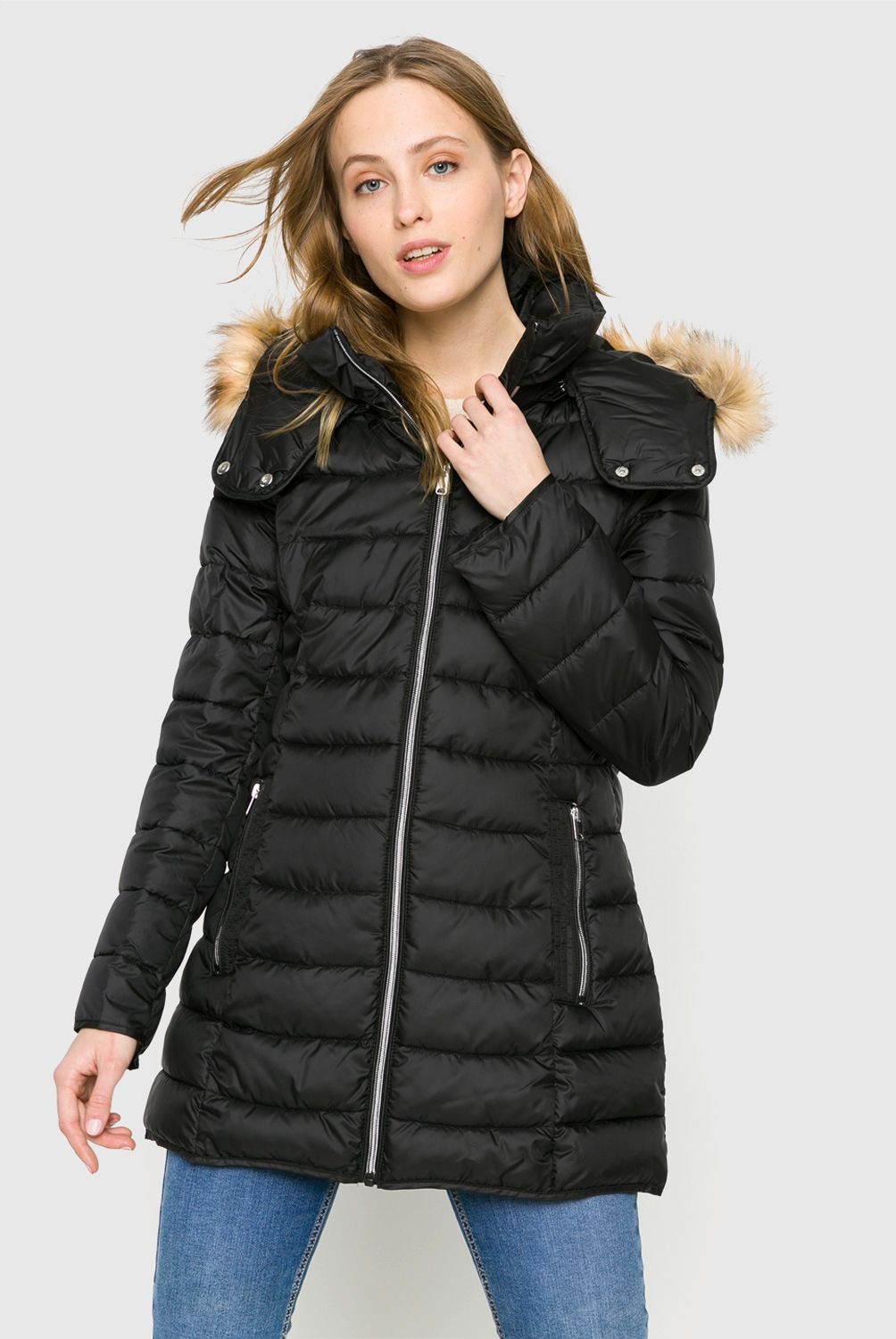 MARK NY - Parka Manga Larga Mujer