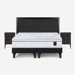 ROSEN - Cama Europea Art 4 2 Plazas Mueble + Respaldo