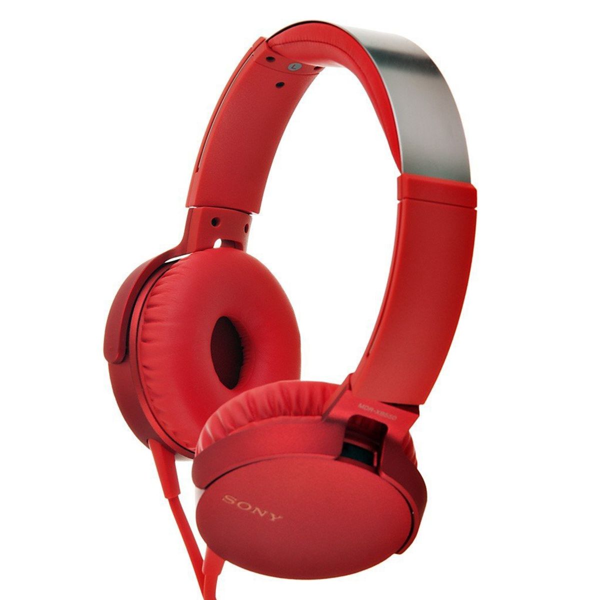 SONY - Audífonos MDR-XB550AP Extra Bass Rojos