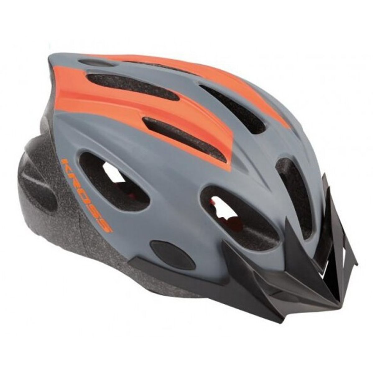 KROSS - Casco Ribelo Gris/Naranjo