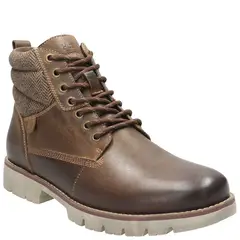 HUSH PUPPIES - Botín Hombre Cuero Café
