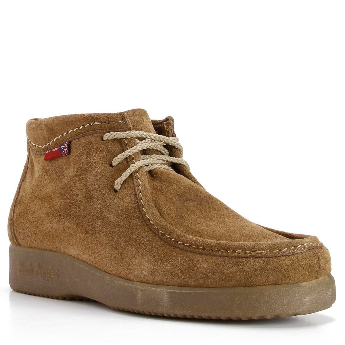 HUSH PUPPIES - Botín Hombre Cuero Café Hush Puppies