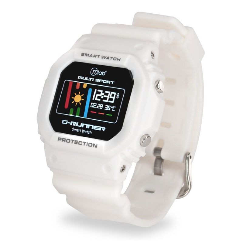 MLAB - Smartwatch Waterproof G-Runner Blanco