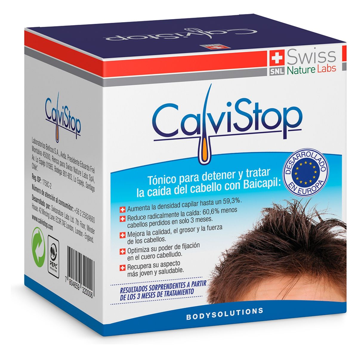 SWISS NATURE LABS - Tratamiento Anti caida Calvistop 30 dias Swiss Nature Labs