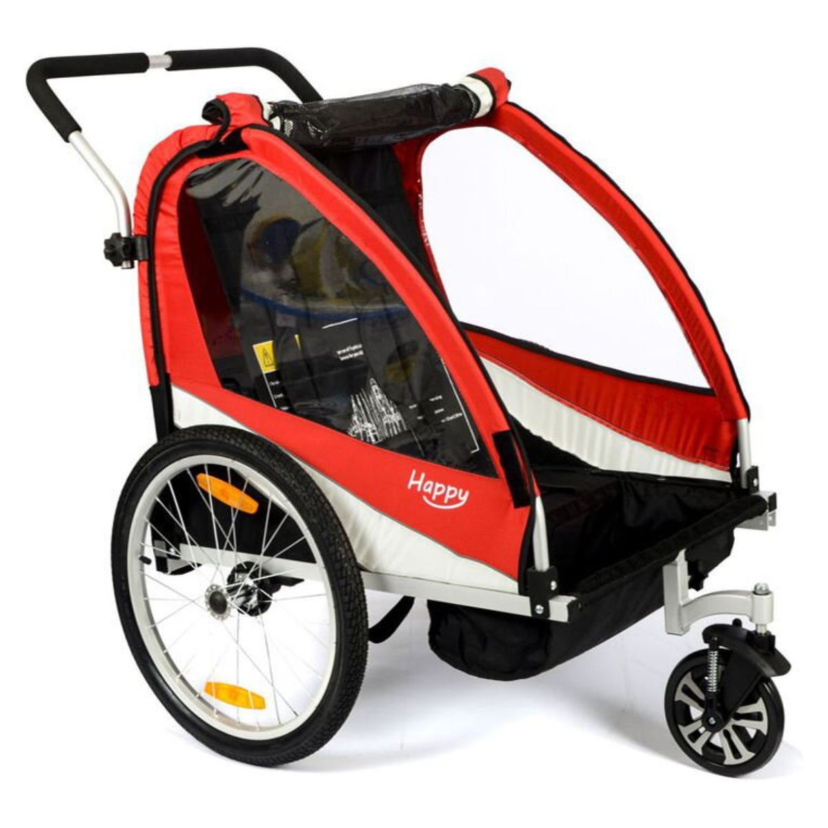 CARRITO DE PASEO - Carrito Happy Trailer + Stroller | Dark Red