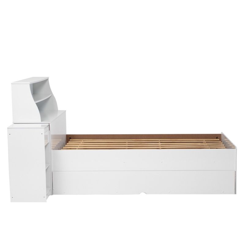 DECOCASA - Base de Cama + Velador Escritorio Retráctil Decocasa
