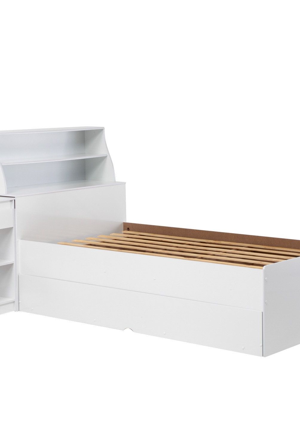 DECOCASA - Base de Cama + Velador Escritorio Retráctil Decocasa