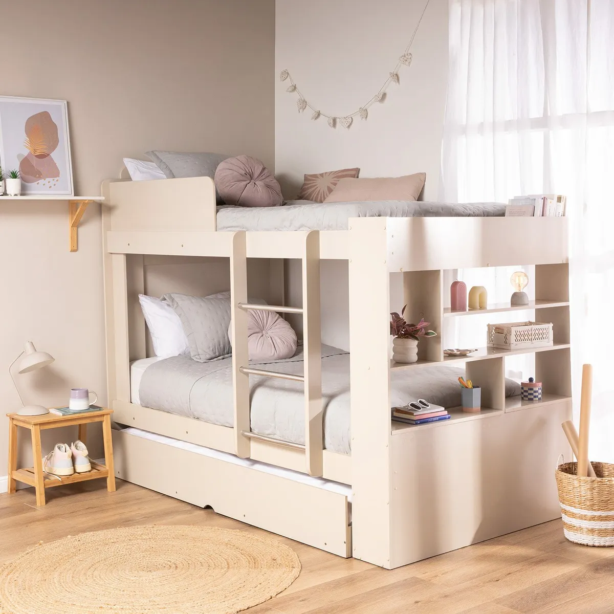 DECOCASA - Camarote Triple Mari Blanco 1,5 Plazas Decocasa