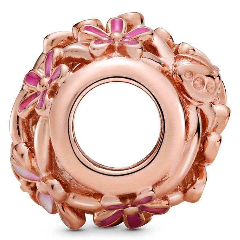 PANDORA - Charm Margarita Rosa Openwork Mujer Pandora