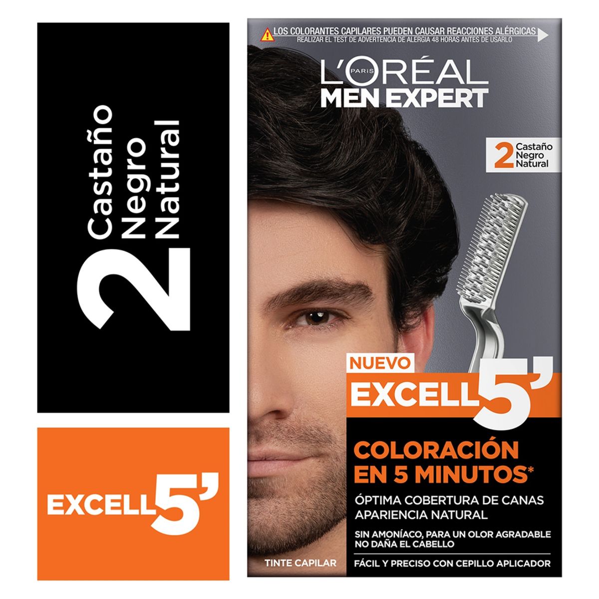 MEN EXPERT - Excell 5 Tono 1 Negro Natural Men Expert
