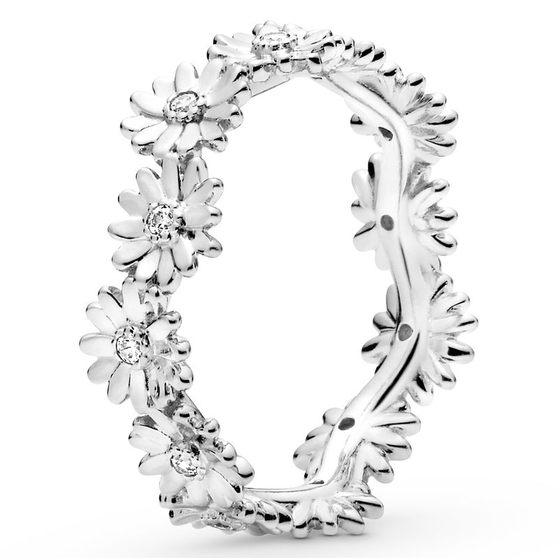 PANDORA - Anillo Corona De Margaritas Brillantes Mujer Pandora