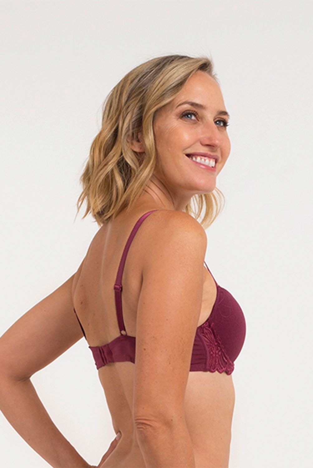 FLORES - Sostén Balconet Doble Push Up Mujer Flores